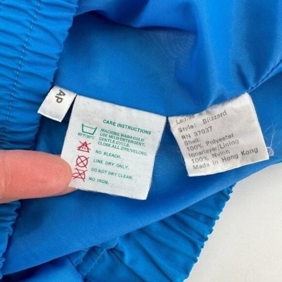 Obermeyer Womens Blue Nylon Blizzard Gore-tex Lightweight Nylon Snow Ski 8 Pants - Picture 6 of 7